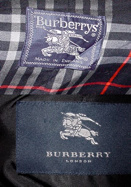 burberry's vintage labels